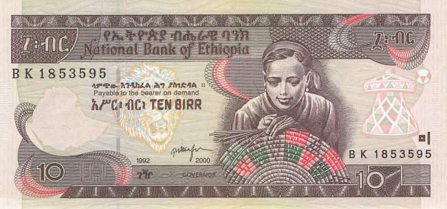 Ethiopia 10 Birr 2000 p.48b